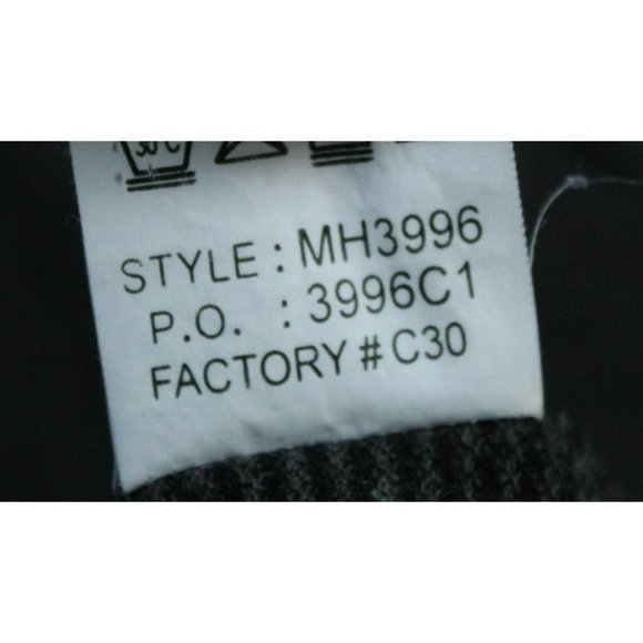 Perry Ellis Long Sleeve Gray Collared Polo Shirt / Size: L - Picture 6 of 7